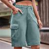 Adhdyuud Women Casual Cargo Shorts Pant Casual Work Casual Curvy Casual Pants Set Dark Gray M view 2