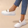 Ladmiple Women Shoes Sneakers Slip On Womens Running Shoes Non Slip Athletic Tennis Walking Workout Sneakers Casual Fashion Comfortable Slip On Gym Shoes 2023 White view 3