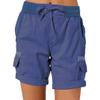Adhdyuud Women Cargo Pants Shorts Soft Casual Cotton Elastic Waist Shorts Bottoms Jeans High Waisted Pants G S view 1