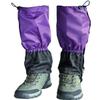 Men/Women Adjustable Leg Gaiters, Teen Adult Black/Blue/Green/Purple Snow Shoe Gaiters for Hiking, Snowshoeing,Walking and Hunting, Mountain Climbing Lightweight Boot Gaiters (A-purple, Large) view 1