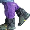 Men/Women Adjustable Leg Gaiters, Teen Adult Black/Blue/Green/Purple Snow Shoe Gaiters for Hiking, Snowshoeing,Walking and Hunting, Mountain Climbing Lightweight Boot Gaiters (A-purple, Large) view 4