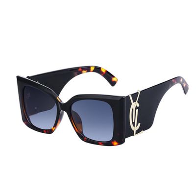 BCUYCF Women's Personality Oversized Cat Eye Sunglasses, Suitable for Photo, Driving, Fishing, UV Protection and Anti-Glare. (Soybean color)