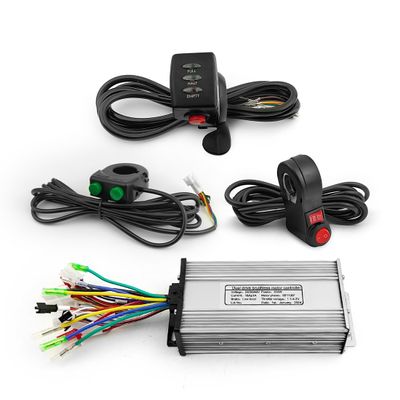 L-faster 24V 36V Brushless 250W 350W Motor Controller with Thumb Throttle Regenerative Brake Cruise Button (48V Dual Drive)