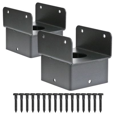 Antsky 4x4 Post Anchor Connector (2 Pack), Stainless Steel Tie Bracket for 4x4 and 4x6 Wood Posts, Supporting Wood Beams