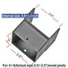 Antsky 4x4 Post Anchor Connector (2 Pack), Stainless Steel Tie Bracket for 4x4 and 4x6 Wood Posts, Supporting Wood Beams view 2