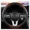 FUERU Car Steering Wheel Cover Set Car Steering Wheel Cover Carbon Fiber Leather Four Seasons Universal Car Steering Wheel Upholstery (Color : 4#) view 1