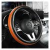 FUERU Car Steering Wheel Cover Set Creative Car Steering Wheel Cover Breathable Leather Durable Car Interior (Color : 5#) view 1