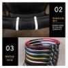 FUERU Car Steering Wheel Cover Set Car Steering Wheel Cover Breathable Leather Grip Comfortable Car Interior Accessories (Color : 7#) view 4