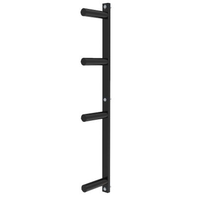 GONCBKVN Steel Wall Mount Weight Plate Holder, Home and Commercial Gym 2 Inch Barbell Plate Rack, Olympic Weight Plate Storage Rack (Color : Black, Size : 4 Layer)