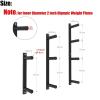 GONCBKVN Steel Wall Mount Weight Plate Holder, Home and Commercial Gym 2 Inch Barbell Plate Rack, Olympic Weight Plate Storage Rack (Color : Black, Size : 4 Layer) view 2