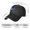 Butterfly Colon Cancer Awareness Classic Baseball Caps,Adjustable Sandwich Cap, Black Casquette Hats Outdoor Trucker Dad Hat view 3