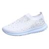 GUTZBSY Womens Rhinestones Glitter Fashion Mesh Walking Shoe,Bling Sneakers for Women Rhinestones (White,9) view 1