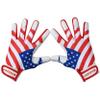 Dot Stitch Batting Gloves (White Waving Flag, Adult Small) view 2