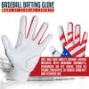Dot Stitch Batting Gloves (White Waving Flag, Adult Small) view 4