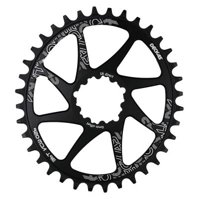 DJC Bike Chainring Direct Mount 6mm Offset Oval Chainring for Sram GXP Interface Crankset Aluminum Lightweight 30 32 34 36 38 Tooth(Oval 30T)