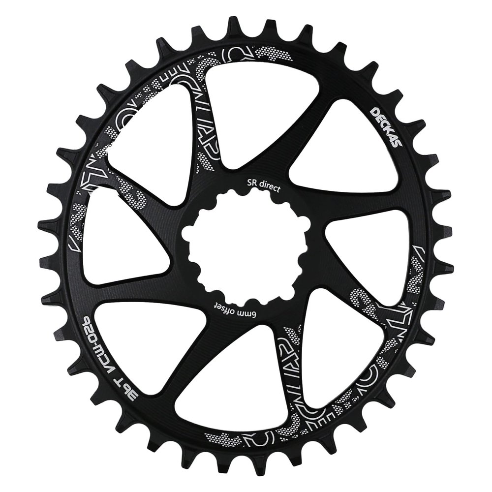 DJC Bike Chainring Direct Mount 6mm Offset Oval Chainring for Sram GXP Interface Crankset Aluminum Lightweight 30 32 34 36 38 Tooth(Oval 30T)