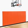 Gym Wall Padding, Basketball Court Wall Protector, 2" Thick Foam Protective Wall Mat for Wall Mount Basketball Hoops, Garage, Taekwondo - Waterproof & UV-resistant (ORANGE, 2 PCS) view 1