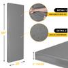 Gym Wall Padding, Basketball Court Wall Protector, 2" Thick Foam Protective Wall Mat for Wall Mount Basketball Hoops, Garage, Taekwondo - Waterproof & UV-resistant (GRAY, 5 PCS) view 2