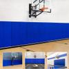 Gym Wall Padding, Basketball Court Wall Protector, 2" Thick Foam Protective Wall Mat for Wall Mount Basketball Hoops, Garage, Taekwondo - Waterproof & UV-resistant (BLUE, 5 PCS) view 1