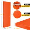 Gym Wall Padding, Basketball Court Wall Protector, 2" Thick Foam Protective Wall Mat for Wall Mount Basketball Hoops, Garage, Taekwondo - Waterproof & UV-resistant (ORANGE, 5 PCS) view 2