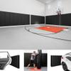 Gym Wall Padding, Basketball Court Wall Protector, 2" Thick Foam Protective Wall Mat for Wall Mount Basketball Hoops, Garage, Taekwondo - Waterproof & UV-resistant (BLACK, 2 PCS) view 1