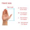 LUMARSEN Archery Gloves Shooting Hunting Leather Three Finger Protector for Youth Adult Beginner (Blue, X-Large) view 3