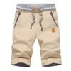 AAPAH 's Summer Casual Cotton Style Boardshort Male Drawstring Elastic Waist Breeches Beach s2 Beige M view 4