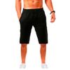AAPAH 's Cotton Linen Pants Male Summer Breathable Solid Color Trousers Fitness Streetwear up Bottoms s5 Blue XS view 4