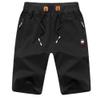 AAPAH Casual Summer Male Short 's Solid Color Fitness Breathable s1 Black XS