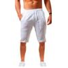 AAPAH 's Cotton Linen Pants Male Summer Breathable Solid Color Trousers Fitness Streetwear s1 Khaki XS view 4