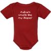 Auburn Smells Like My Diaper Funny Alabama Fan Baby Bodysuit (Newborn)