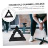 Dumbbell Rack Small Storage Shelves Kettlebell Storage Rack Small Stand 3 Tier Gym Weight Holder Home Accessory view 3