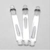 US Darts Clear Polycarbonate Plus Dart Shafts (Tite Grip) with Stem Rings - 4 Sets (12 shafts), 2BA Medium Length view 1