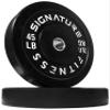 Fitvids 2" Olympic Bumper Plate Weight Plates with Steel Hub, 45LB, Pair view 2