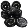 Fitvids 2" Olympic Bumper Plate Weight Plates with Steel Hub, 45LB, Pair view 3