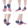 Grunge USA American Flag Ankle Socks Non Slip Short Sock No Show Low Cut Socks Athletic view 4