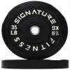 Fitvids 2" Olympic Bumper Plate Weight Plates with Steel Hub, 35LB, Pair view 1