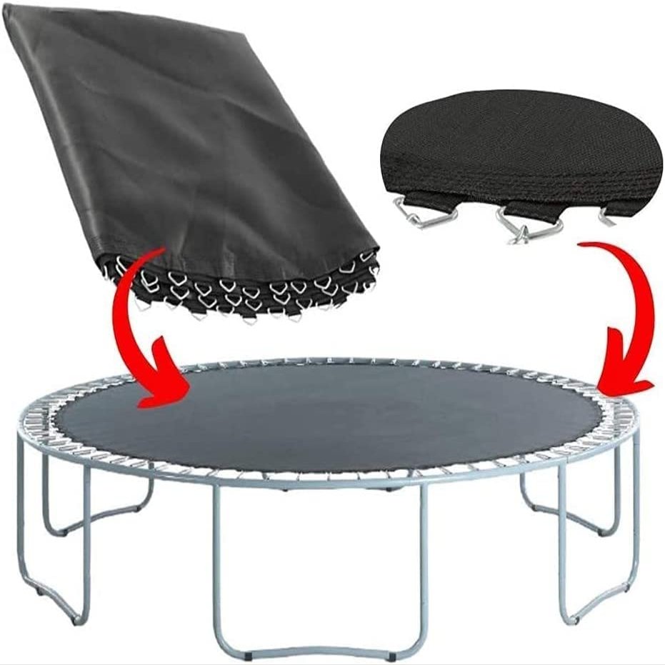 LXUKYG Trampoline Replacement Jumping Mat with V-Rings Outdoor Round Frames Trampoline Pad Rechange Bounce Mat for Round Trampoline Accessories (Size : 13FT 3.96M (80 Buckles))