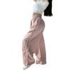 Parachute Pants Loose Cargo Pants for Women Track Pants Y2k Cool Pants for Women Baggy Sweatpants It Girl Aesthetic Clothes Oversized E-Girl Streetwear Boyfriend Style Joggers Pants Pink M view 1