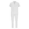 Uillui Men's Tracksuit 2 Piece Casual Outfits Polo Athletic Sweatsuit Zip Polo Shirts and Shorts Sets Gym Workout Short Sleeve Sports Sets view 3