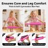 Sportsroyals Gymnastics Bar for Kids,Adjustable Height Gymnastic Horizontal Bars,Folding Gymnastic Junior Training Kip Bar for Home, Pink (Pink) view 4