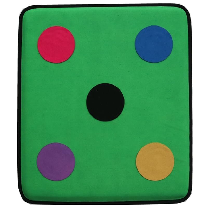 Fonher Five Bulls-Eye Fencing Target, Green, Felt, Leather, Cotton, 0.499kg, 0.75in, Suitable for Fencing Gym & Self-Training