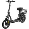 Gotrax FLEX ULTRA Electric Scooter with Seat for Adult, 25 Miles Range &20Mph Power by 500W Motor, 14" Pneumatic Tire and Comfortable & Height Adujustable, Wider Deck & Carry Basket for Commuting view 1