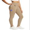 baleaf Women's Fleece Lined Leggings Waterproof Winter Hiking Pants Thermal Running Tights Zipper Pockets High Waisted Cold Weather Brown X-Large view 1