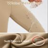 baleaf Women's Fleece Lined Leggings Waterproof Winter Hiking Pants Thermal Running Tights Zipper Pockets High Waisted Cold Weather Brown X-Large view 3
