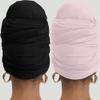 corciova Black Pale Pink 2 Pcs Long Soft Head Wrap Turban Headband for Black Women Two Way Stretch Fashion African Head Covering Jersey Hijab Scarf view 4