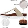 Asifn Women Slide Men Cork Sandal Flat Adjustable Leather Casual Open Toe Shoes Flip-flops Summer 6 Men Pink view 4
