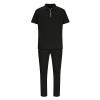 Uillui Men's Tracksuit 2 Piece Casual Outfits Polo Athletic Sweatsuit Zip Polo Shirts and Shorts Sets Gym Workout Short Sleeve Sports Sets view 3