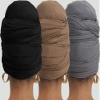 corciova Black Gray French Beige 3 Pcs Long Soft Head Wrap Turban Headband for Black Women Two Way Stretch Fashion African Head Covering Jersey Hijab Scarf view 4