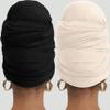 corciova Black Linen 2 Pcs Long Soft Head Wrap Turban Headband for Black Women Two Way Stretch Fashion African Head Covering Jersey Hijab Scarf view 4